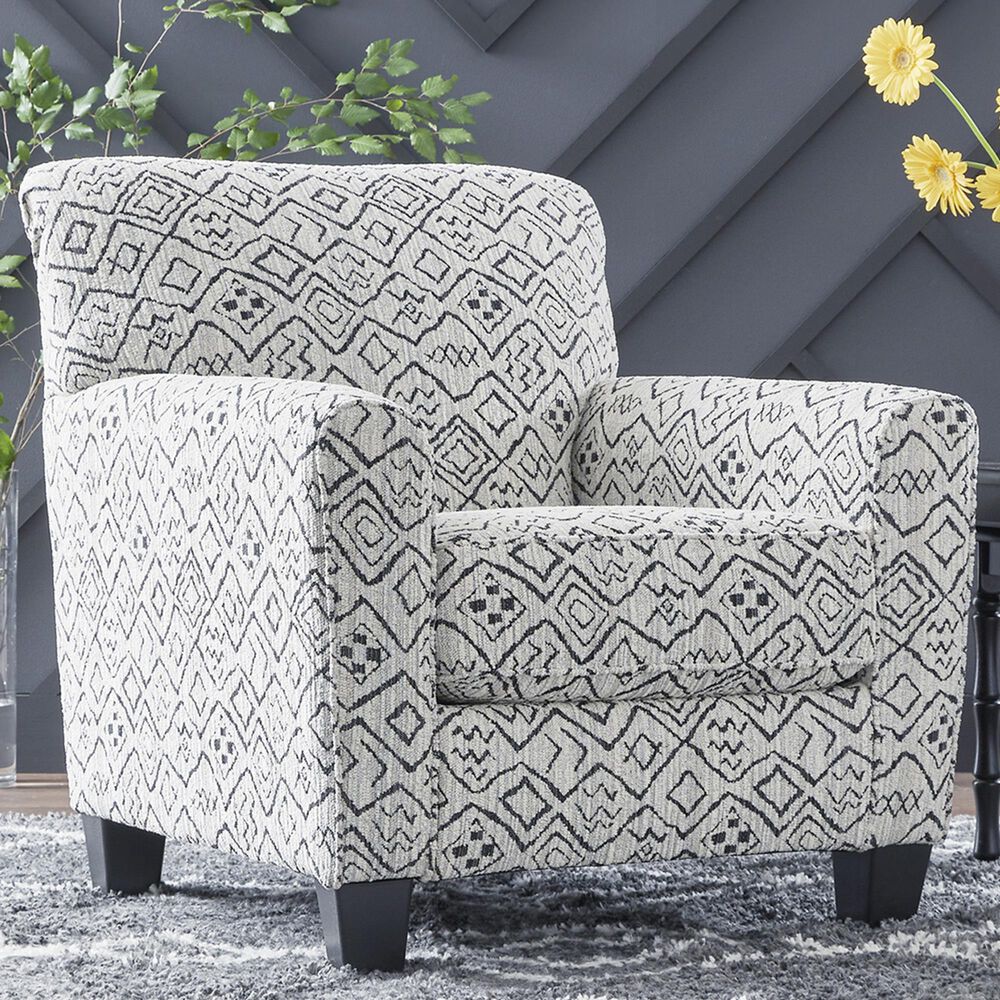 Ashley Hayesdale Accent Chair in Black and Cream, , large