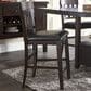 Ashley Haddigan Faux Leather Counter Stool in Dark Brown, , large