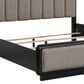 Millenium Rowanbeck King Upholstered Panel Bed in Black Finish, , large