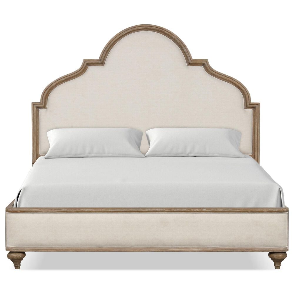 Furniture of America Lyris Queen Panel Bed in Rustic Oak, , large