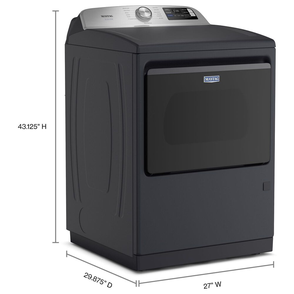 Maytag 7.4 Cu. Ft. Smart Front Load Dryer with Pet Pro Option in Midnight Steel, , large