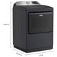 Maytag 7.4 Cu. Ft. Smart Front Load Dryer with Pet Pro Option in Midnight Steel, , large