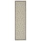 Nourison Aloha Damask 2" x 6" Natural Indoor/Outdoor Runner, , large