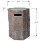 Elementi Fire Columbia Hexagon Tank Cover in Brown, , large