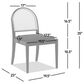 Jennifer Taylor Home Panama Side Chair with Ebony Black Cushion in Black and Natural (Set of 2), , large