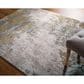 Feizy Waldor Gold and Birch 2"10" x 7"10" Runner, , large