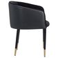 37B Asher Dining Chair in Black and Gold, , large