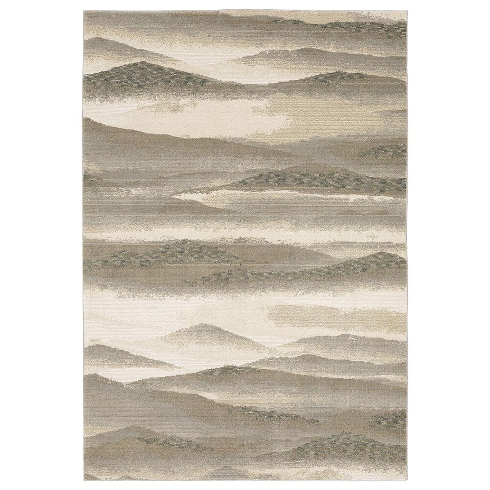 Oriental Weavers Evolution Sterling 982C 2"3" x 8" Beige Scatter Rug, , large