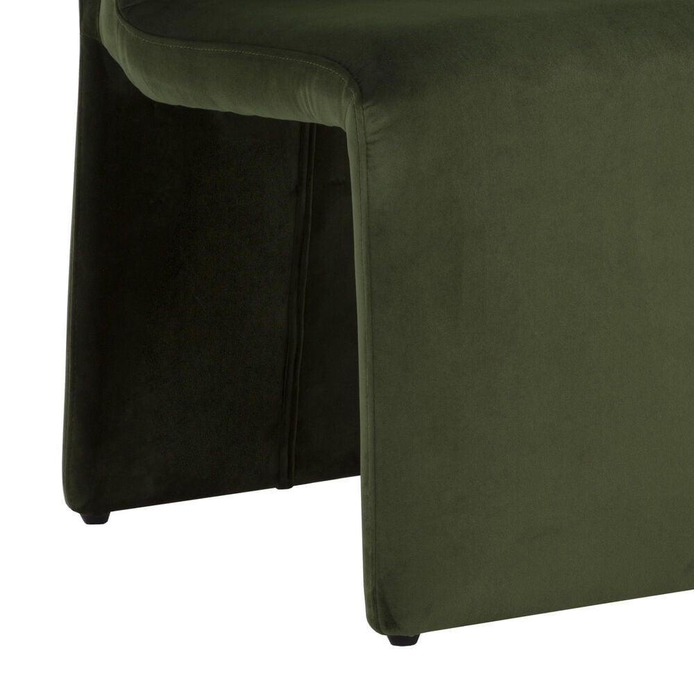 Club Collection By Sunpan Cascata Side Chair in Moss Green, , large