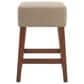 Valor Living Roscoe 26" Backless Counter Stool with Taupe Upholstery in Cherry, , large