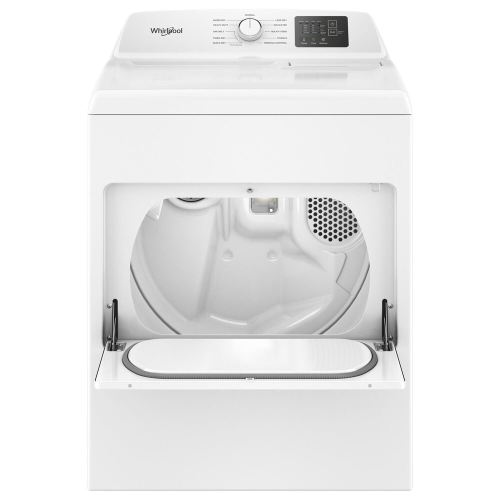 WHIRLPOOL 4.3 Cu. Ft. Top Load Impeller Washer and 7.0 Cu. Ft. Electric Front Load Dryer Laundry Pair in White, , large