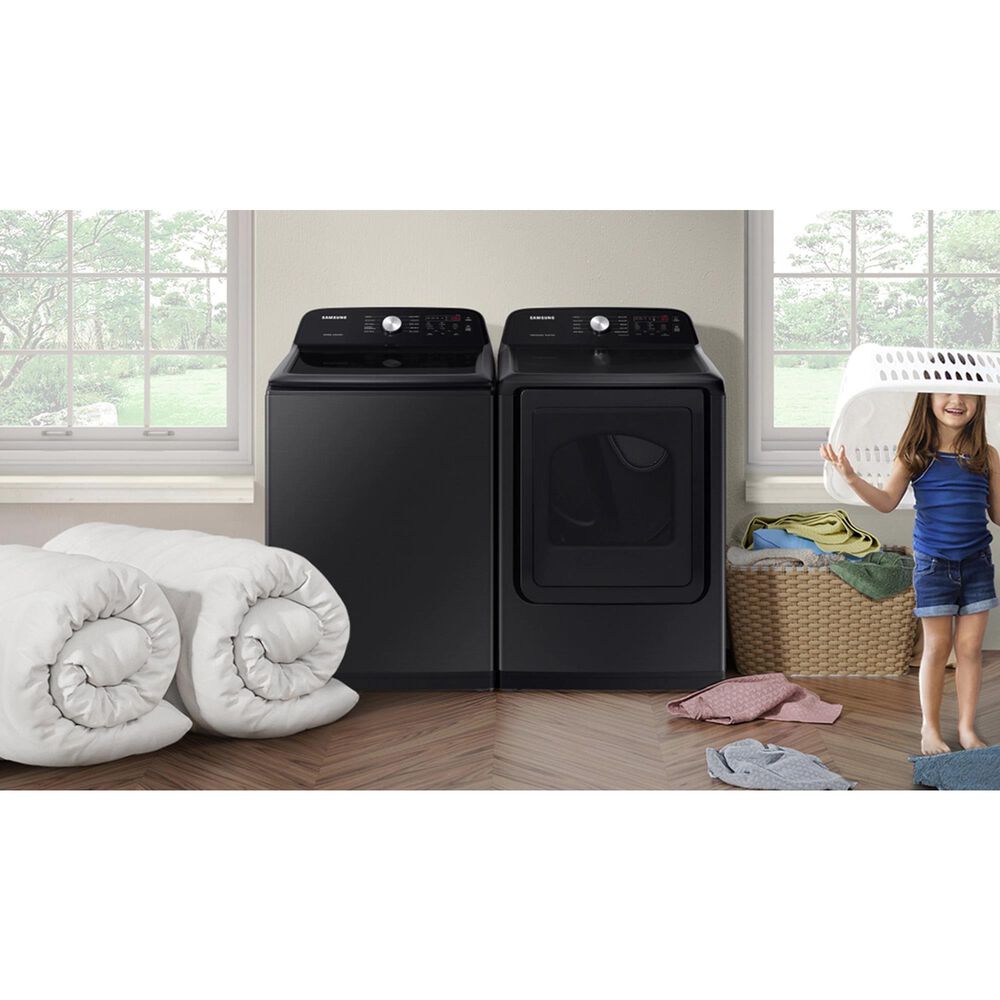 Samsung 7.4 cu. ft. Electric Dryer with Sensor Dry in Brushed Black, , large
