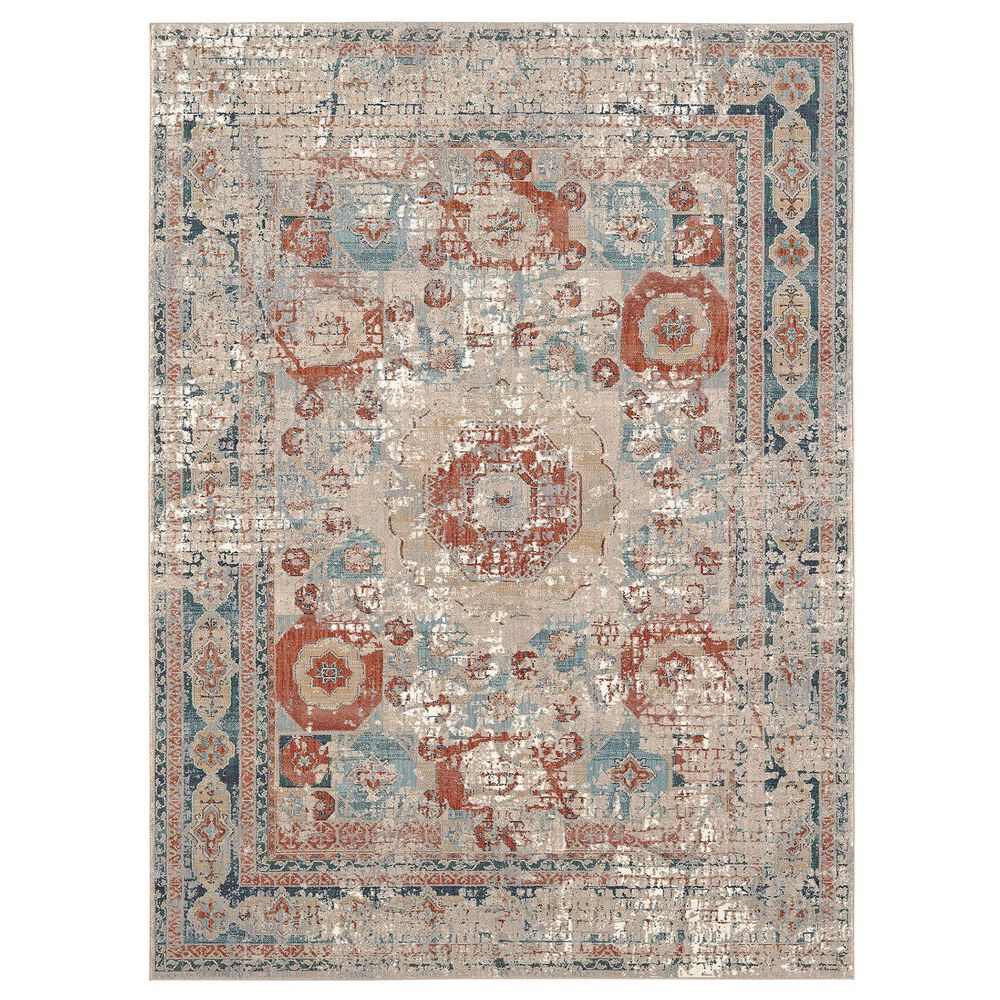 Karastan Cristales 91980-10038 9"6" x 12"11" Oyster Area Rug, , large