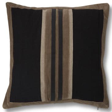 K & K Interiors 20" Square Throw Pillow in Black, , large