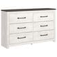 Ashley Gerridan 6 Drawers Dresser in White and Gray, , large