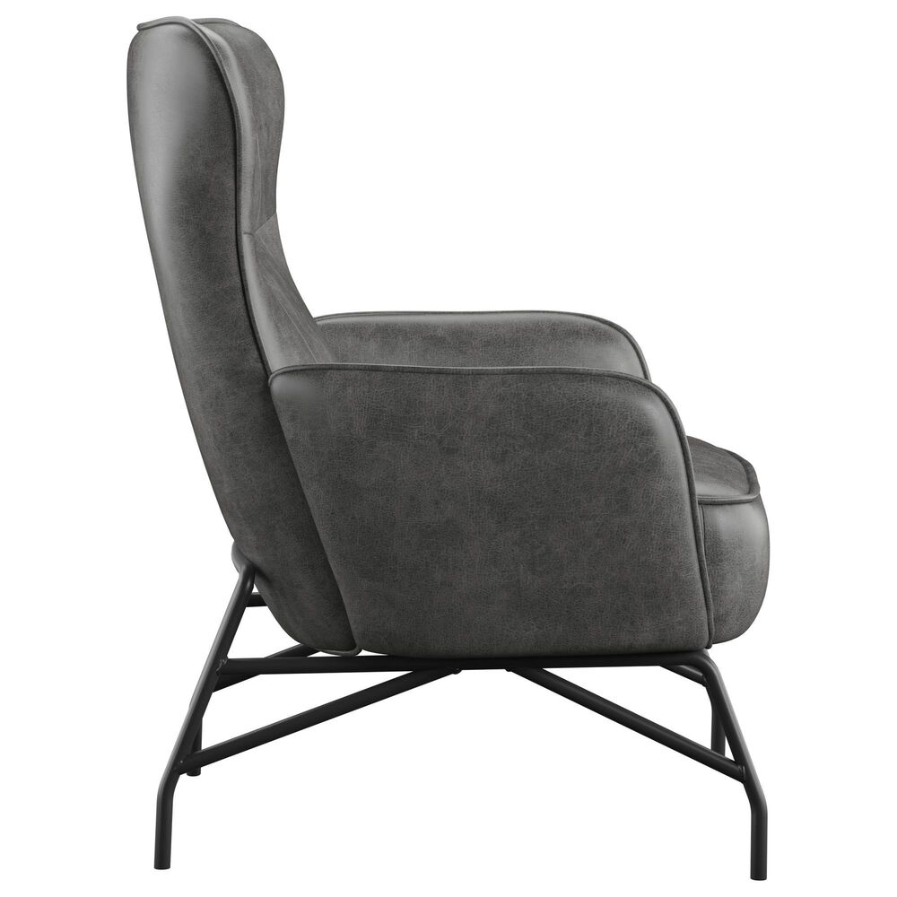 Golden Wave Furniture Franky Accent Chair in Badlands Charcoal, , large