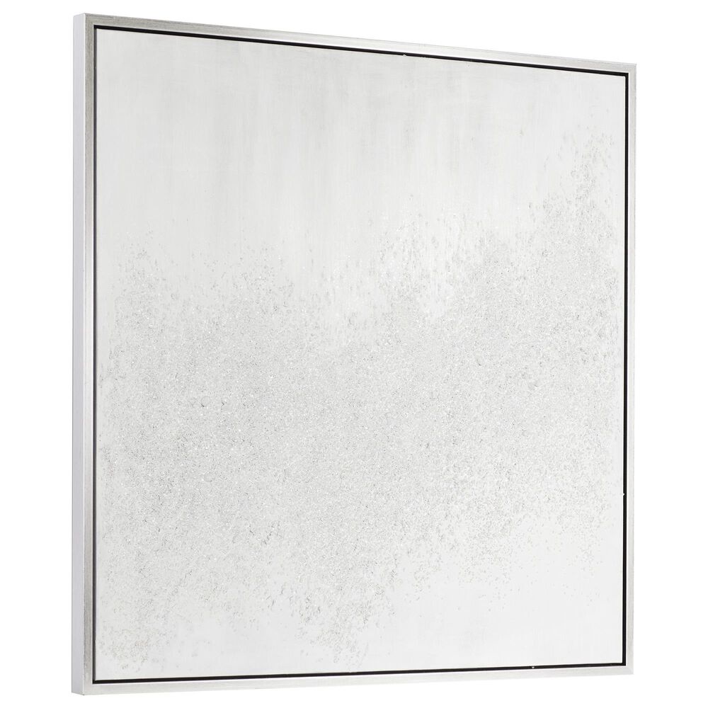 CosmoLiving by Cosmopolitan 39&quot; Square Contemporary Abstract Framed Wall Art in White, , large