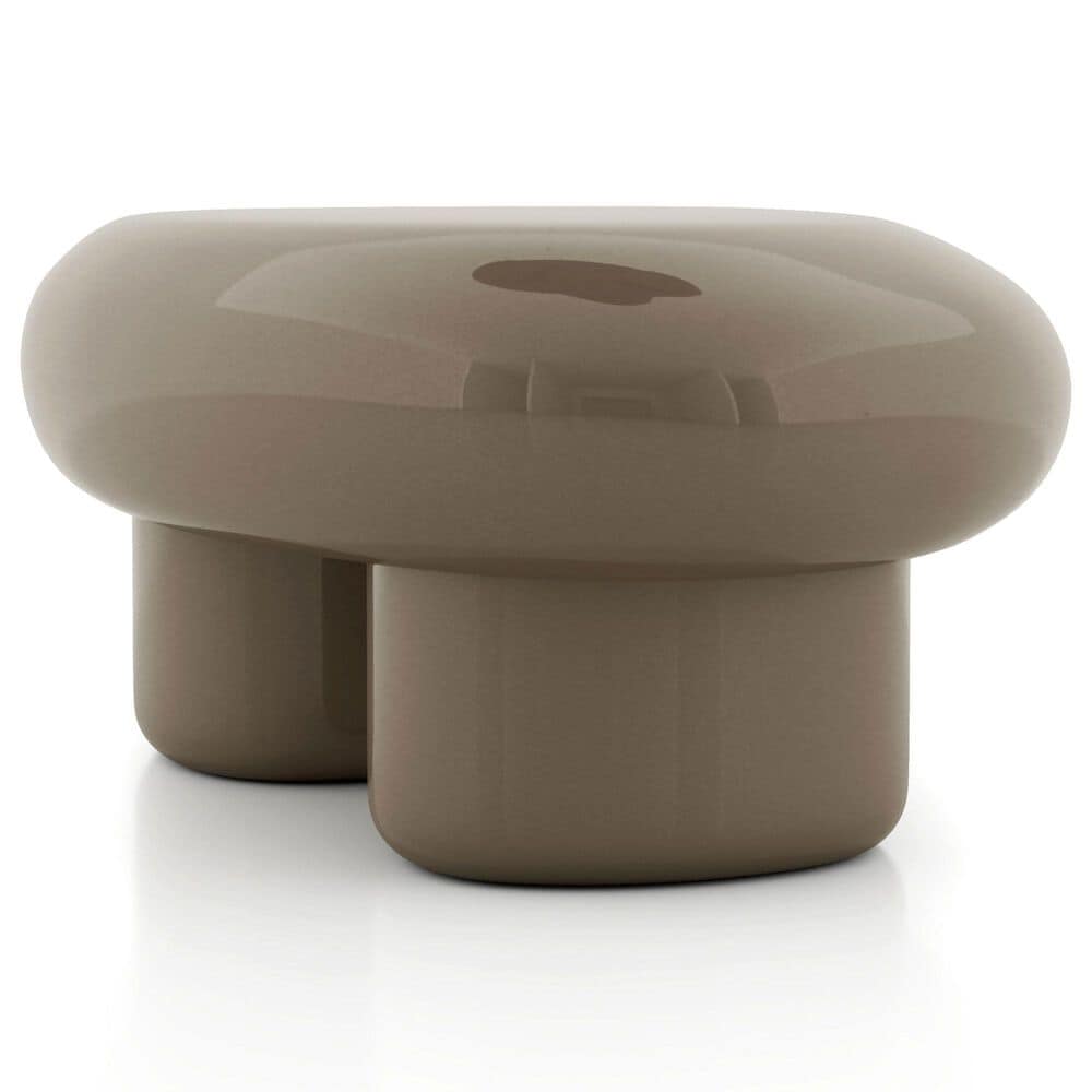 Furniture of America Rene Low Profile Glossy Coffee Table in Brown, , large