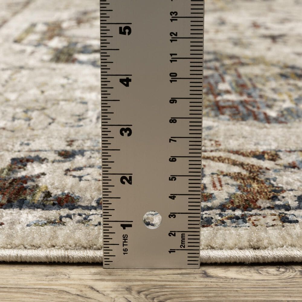 Oriental Weavers Capella Oriental Beige and Multicolor 6&#39;7&quot; x 9&#39;6&quot; Area Rug, , large