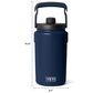 YETI Silo Half Gallon Jug with MagDock Chug Cap in Navy, , large