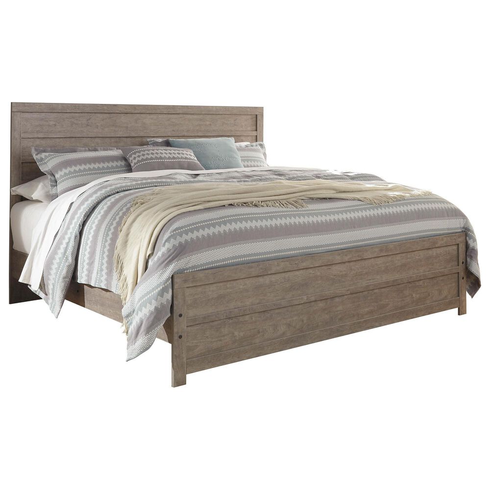 Signature Design by Ashley Culverbach 4 Piece King Bedroom Set in Driftwood Gray, , large