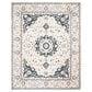 Safavieh Micro-Loop Oriental 8" x 10" Ivory and Navy Area Rug, , large