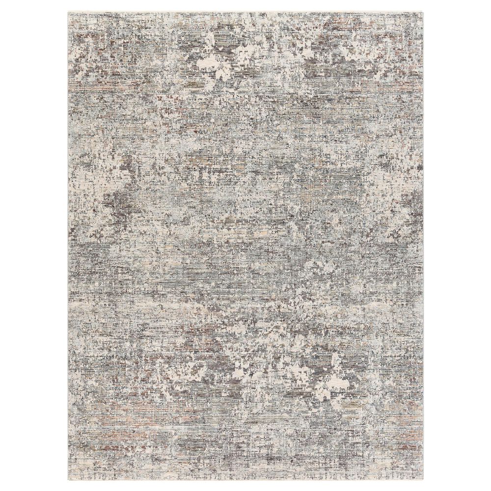 Surya Presidential PDT-2303 7"9" x 10"3" Blue, Gray and Orange Area Rug, , large