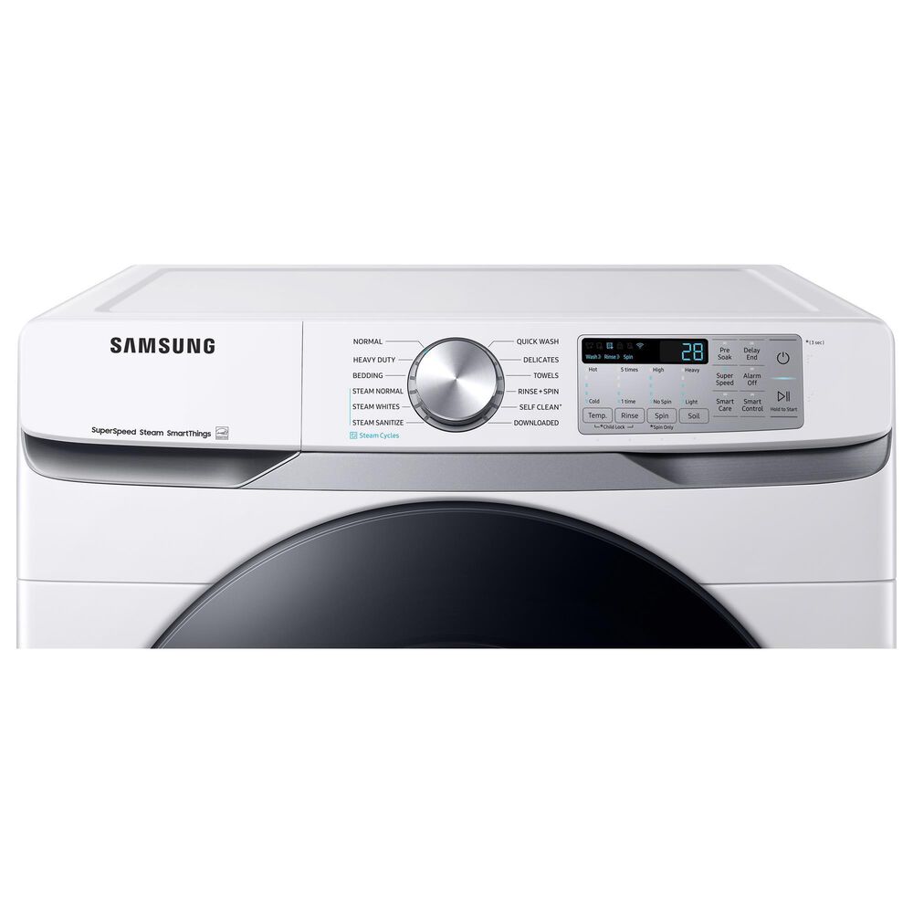 Samsung 4.5 Cu. Ft. Smart Front Load Washer with Super Speed Wash in White, , large
