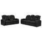 Ashley Caveman Den 2-Piece Power Reclining Living Room Set in Midnight, , large