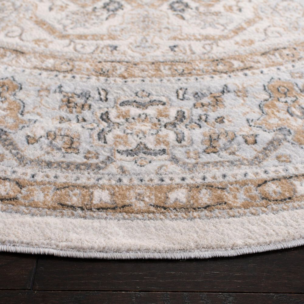 Safavieh Isabella ISA916B 6&#39;7&quot; Round Cream and Beige Area Rug, , large