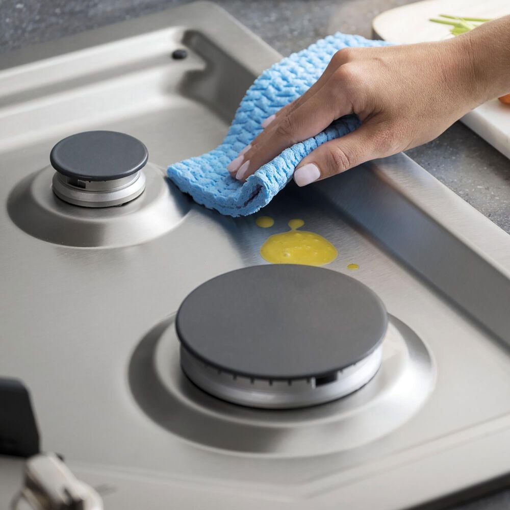 GE Profile 2-Piece Kitchen Package with 30" Built-In Microwave Combination Wall Oven and 36" Gas Cooktop in Stainless Steel, , large