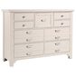 Viceray Collections Bungalow 9 Drawer Dresser in Lattice, , large