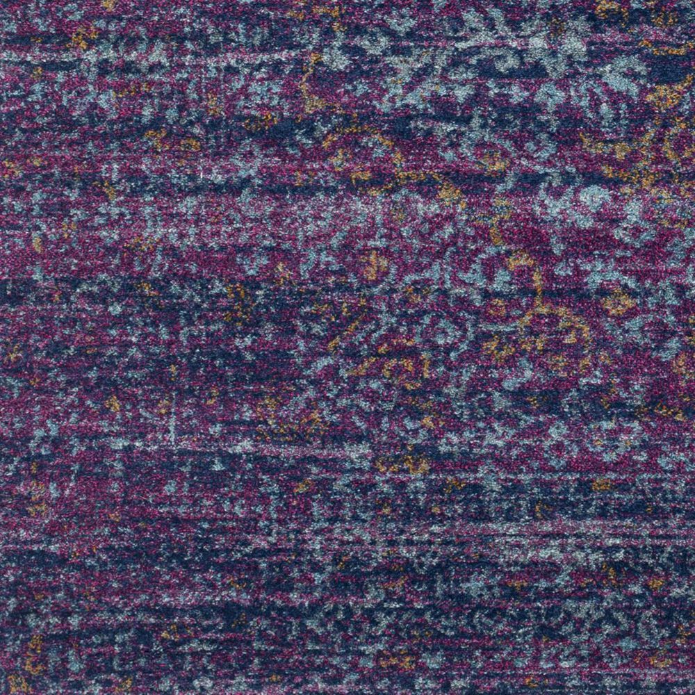 Surya Harput HAP-1003 2&#39;7&quot; x 7&#39;3&quot; Teal, Blue and Garnet Runner, , large