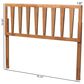 Baxton Studio Duncan King Slat Headboard in Ash Walnut, , large