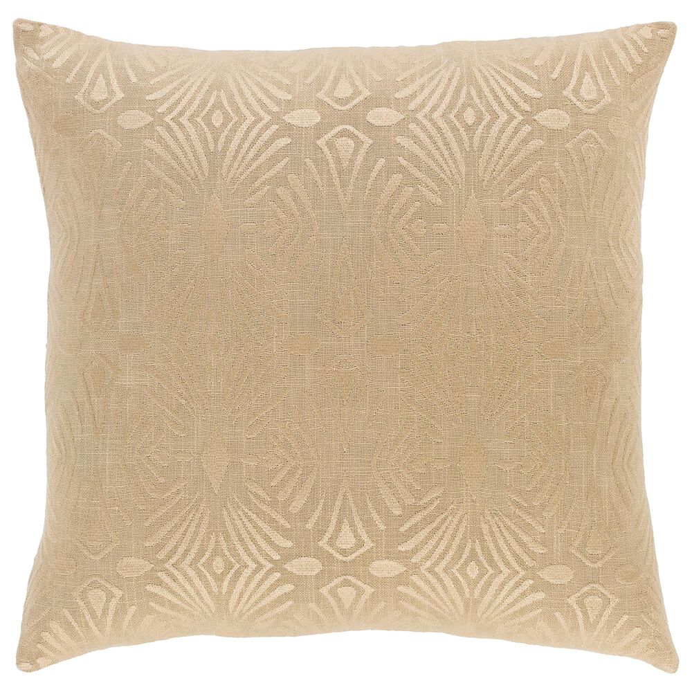 Surya Inc Accra 20" x 20" Down Pillow in Khaki and Wheat, , large