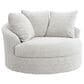 Ashley Cuddle Plush Oversized Swivel Accent Chair in Arctic, , large