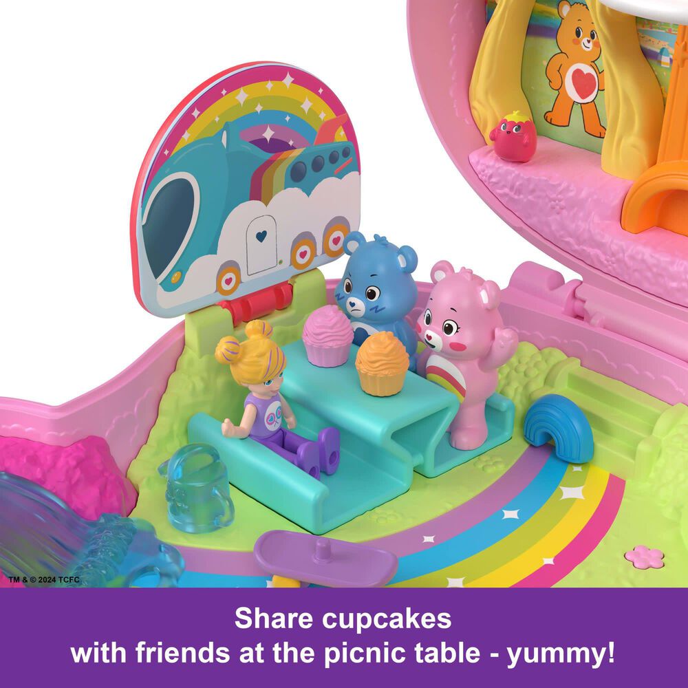 Polly Pocket Care Bears Partnership Compact Doll with Accessories Set in Multicolor, , large