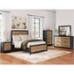 Ashley Vertani 2-Drawer Nightstand in Black and Honey Brown, , large