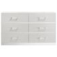 New Heritage Europa 6-Drawer Dresser in White, , large