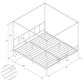 Novogratz Marion King Canopy Bed in Dark Gray, , large