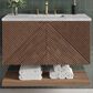 James Martin Vanities Marcello 36" Single Bathroom Vanity in Chestnut with 3 cm Eternal Jasmine Pearl Quartz Top and Rectangular Sink, , large