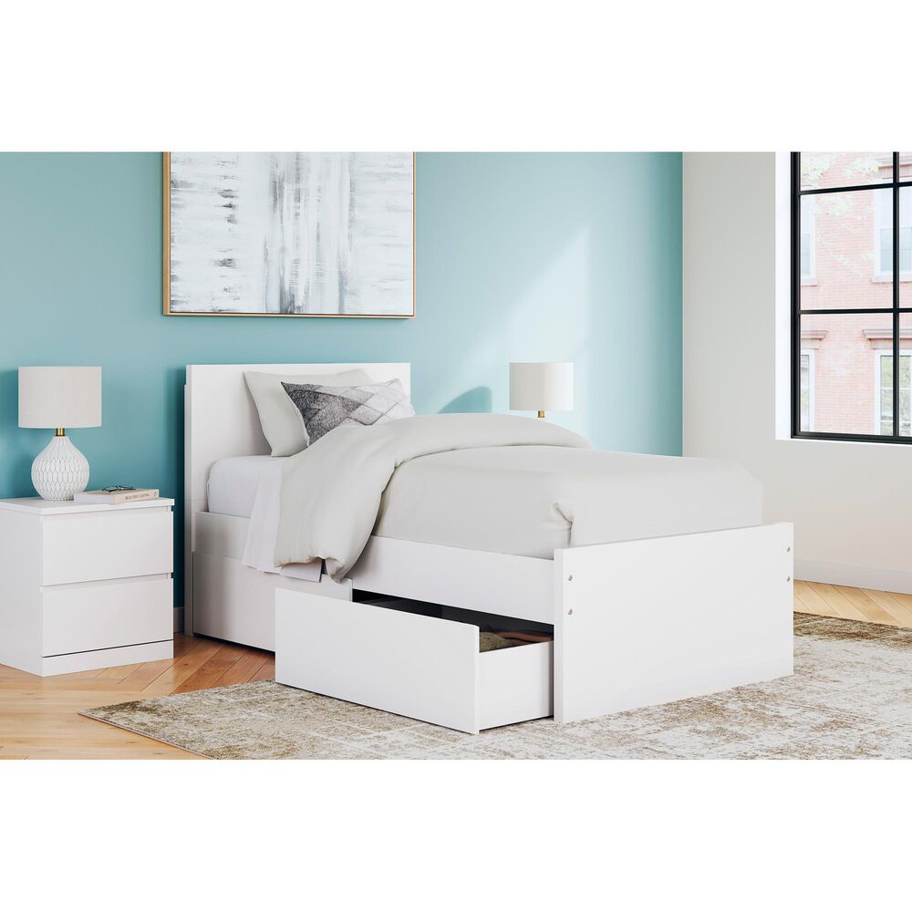 Ashley Onita Twin Storage Bed in White, , large