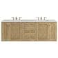 James Martin Vanities Laurent 72" Double Bathroom Vanity in Light Natural Oak with 3 cm Eternal Jasmine Pearl Quartz Top and Rectangular Sinks, , large