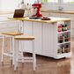 HOMLUX 53inch Large Kitchen Island in White(Three Packages), , large