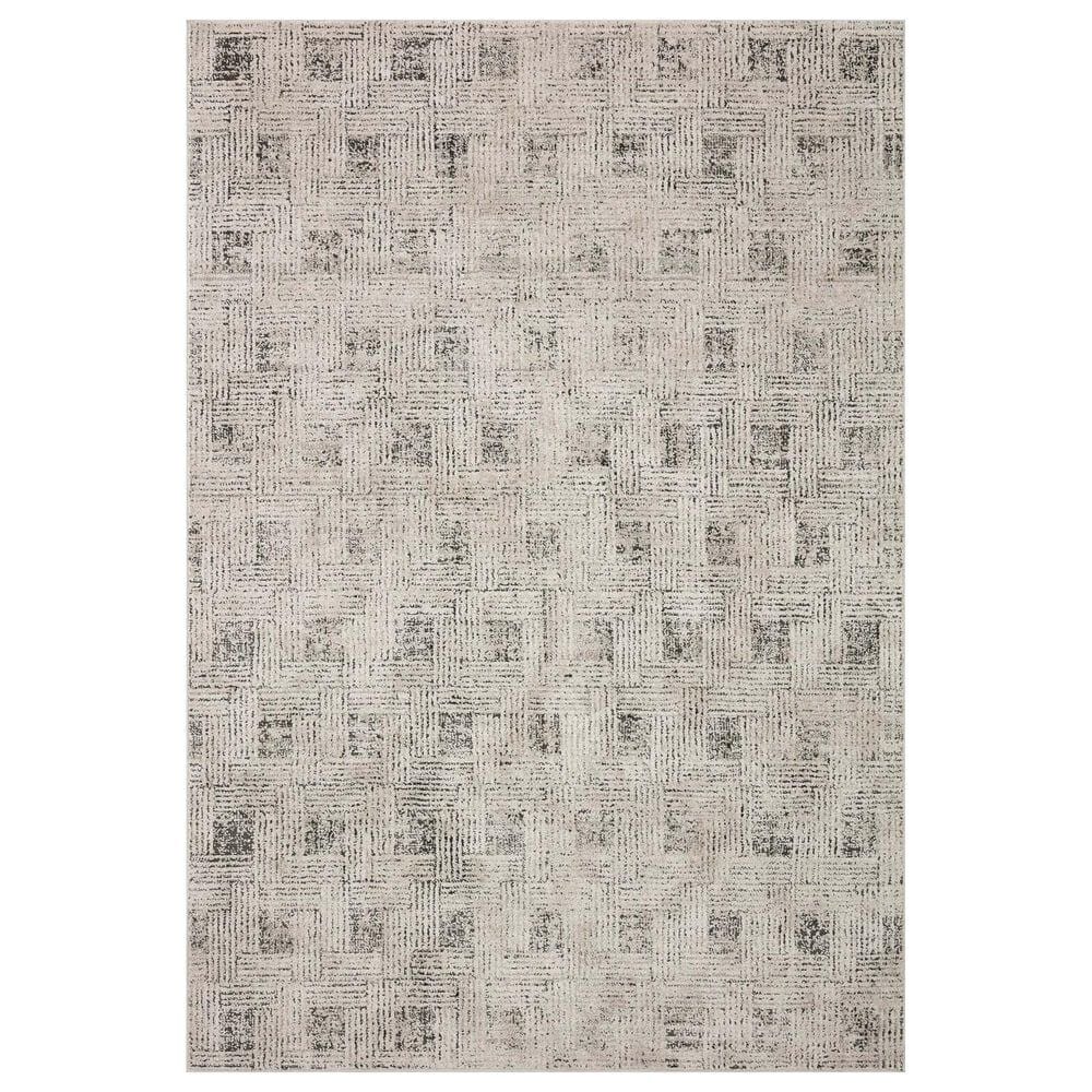 Loloi II Kamala 4" x 6" Grey and Graphite Area Rug, , large