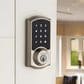 Kwikset SmartCode 916 Traditional Smart Touchscreen Electronic Deadbolt Door Lock with Z-Wave Technology in Satin Nickel, , large