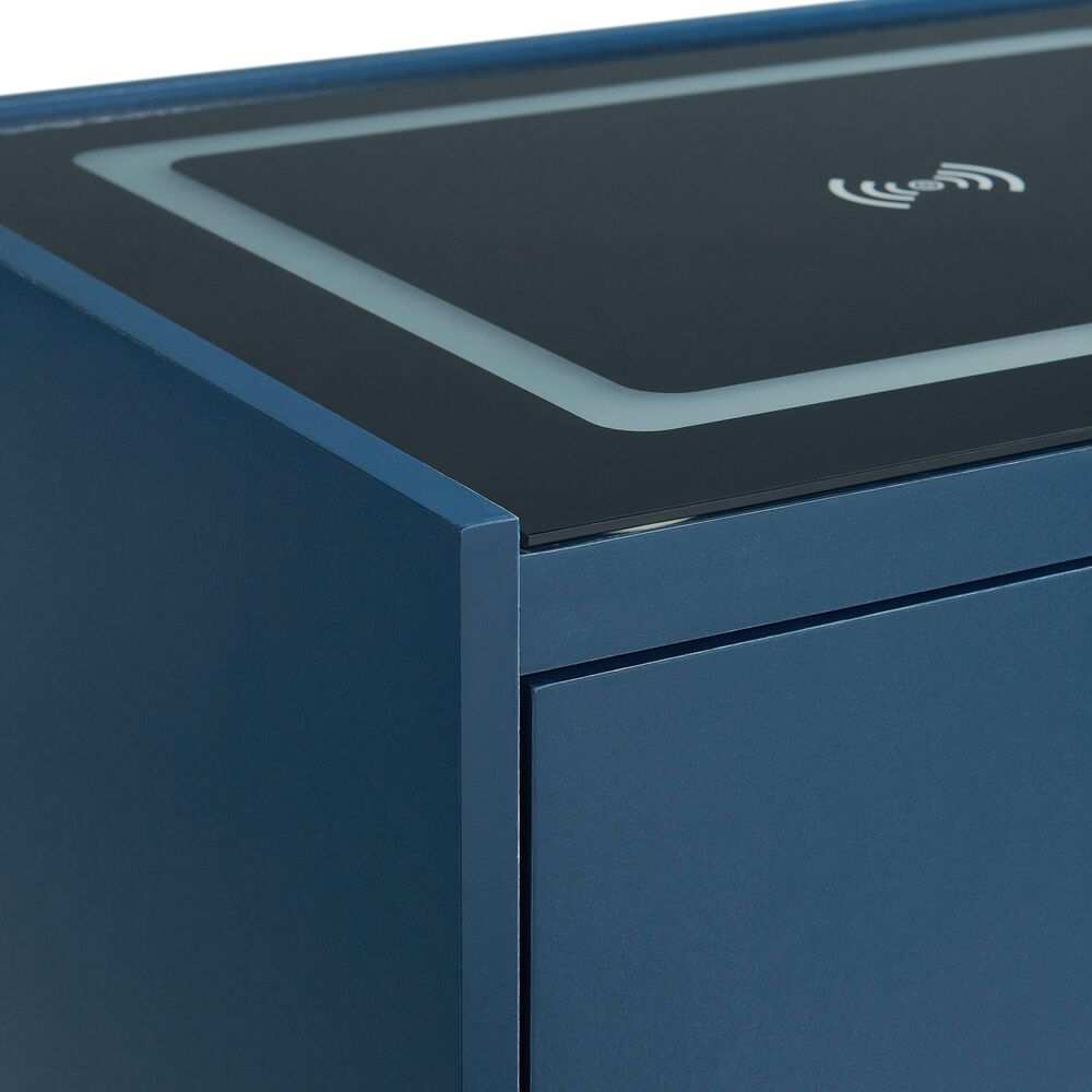 Mayberry Hill Rio 3-Drawer Nightstand in Blue, , large