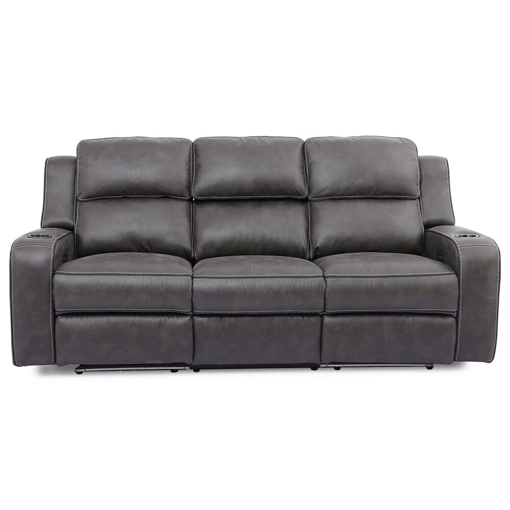 Oxford Furniture 2-Piece Power Reclining Living Room Set in Cowboy Granite, , large