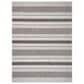 L&R Resources Sun Shower  1"10" x 3" Gray and Black Indoor/Outdoor Area Rug, , large