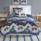 Hampton Park Nash 3-Piece Twin Reversible Quilt Set in Green, Orange, Blue and Grey, , large